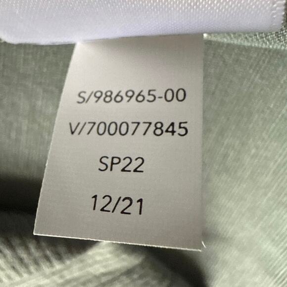 Athleta Eastbound Minimalist Gray/Green Pullover Ribbed Collar Sweatshirt XL - Picture 7 of 12